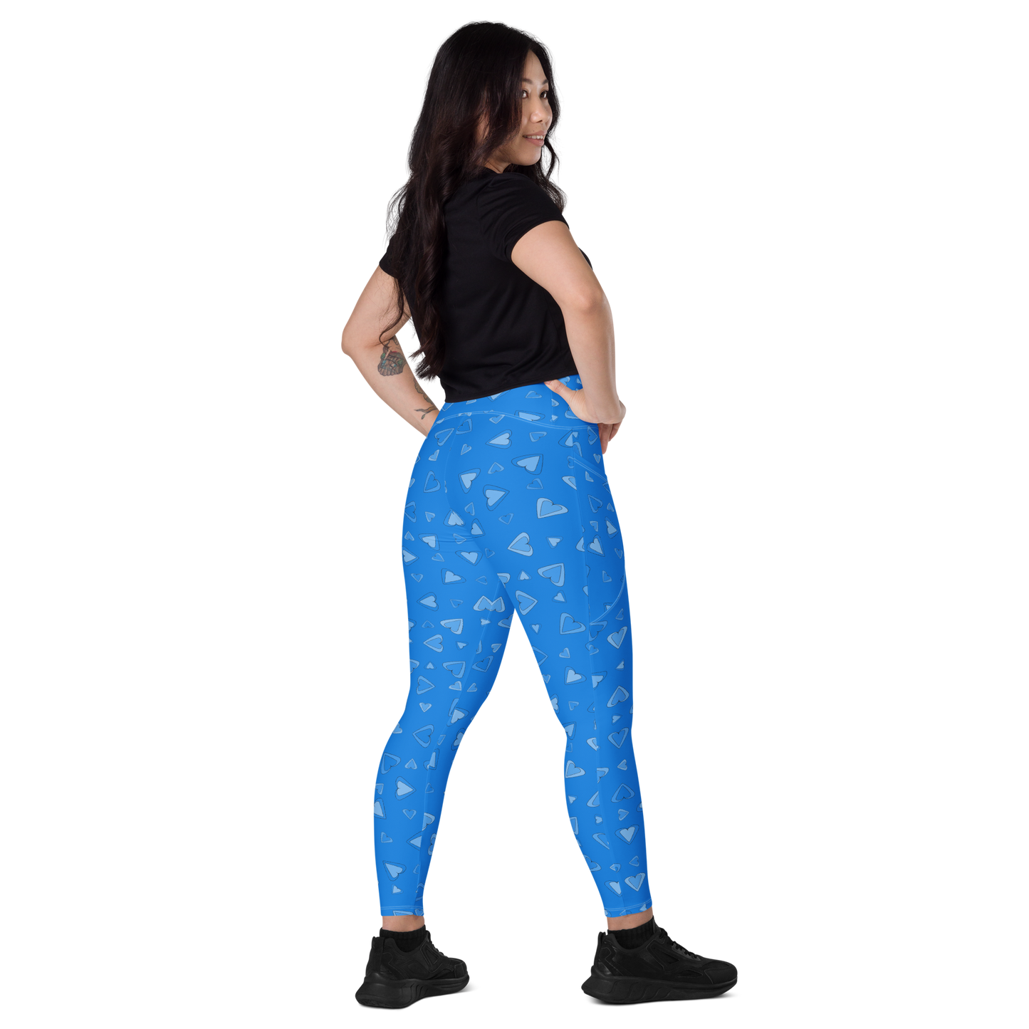 Rainbow Of Hearts | Batch 01 | Seamless Patterns | All-Over Print Crossover Leggings with Pockets - #2