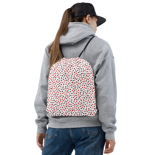 Black & Red | Colorful Patterns | All-Over Print Drawstring Bag - #24
