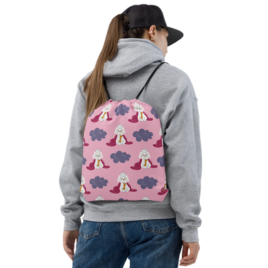 Cozy Dogs | Seamless Patterns | All-Over Print Drawstring Bag - #10