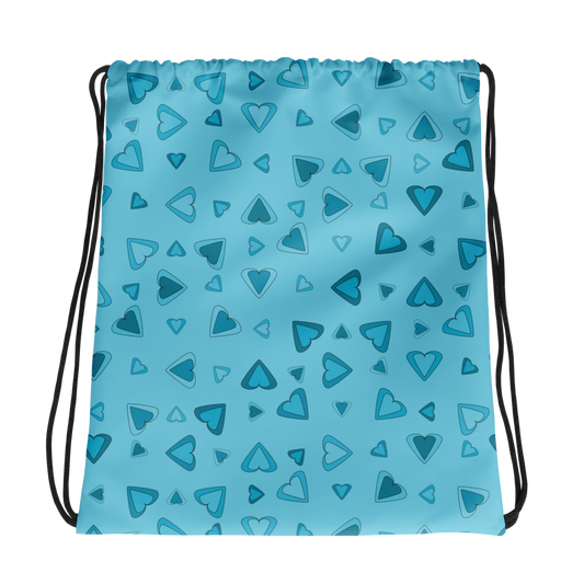 Rainbow Of Hearts | Batch 01 | Seamless Patterns | All-Over Print Drawstring Bag - #4