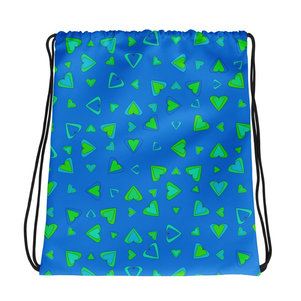 Rainbow Of Hearts | Batch 01 | Seamless Patterns | All-Over Print Drawstring Bag - #6
