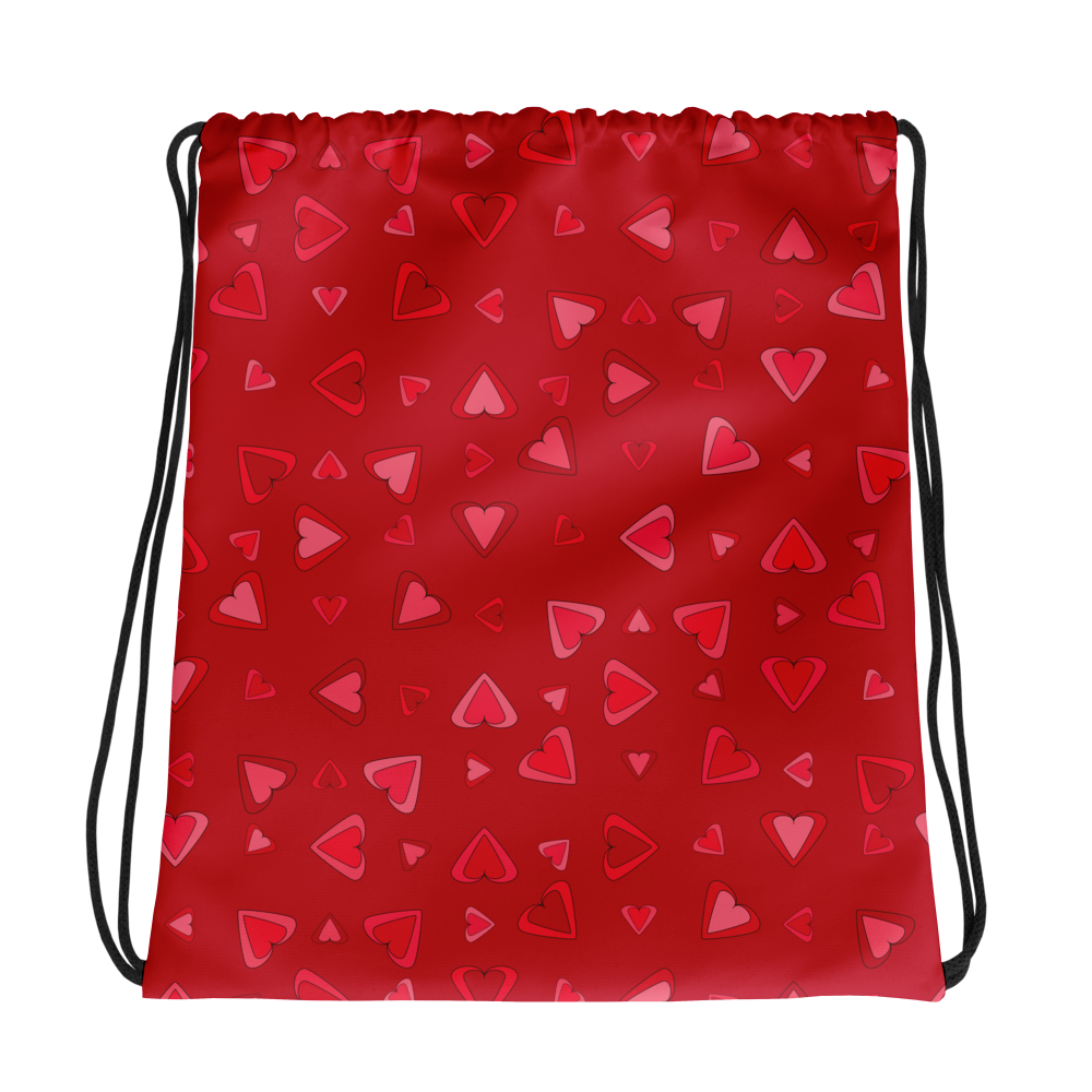 Rainbow Of Hearts | Batch 01 | Seamless Patterns | All-Over Print Drawstring Bag - #11