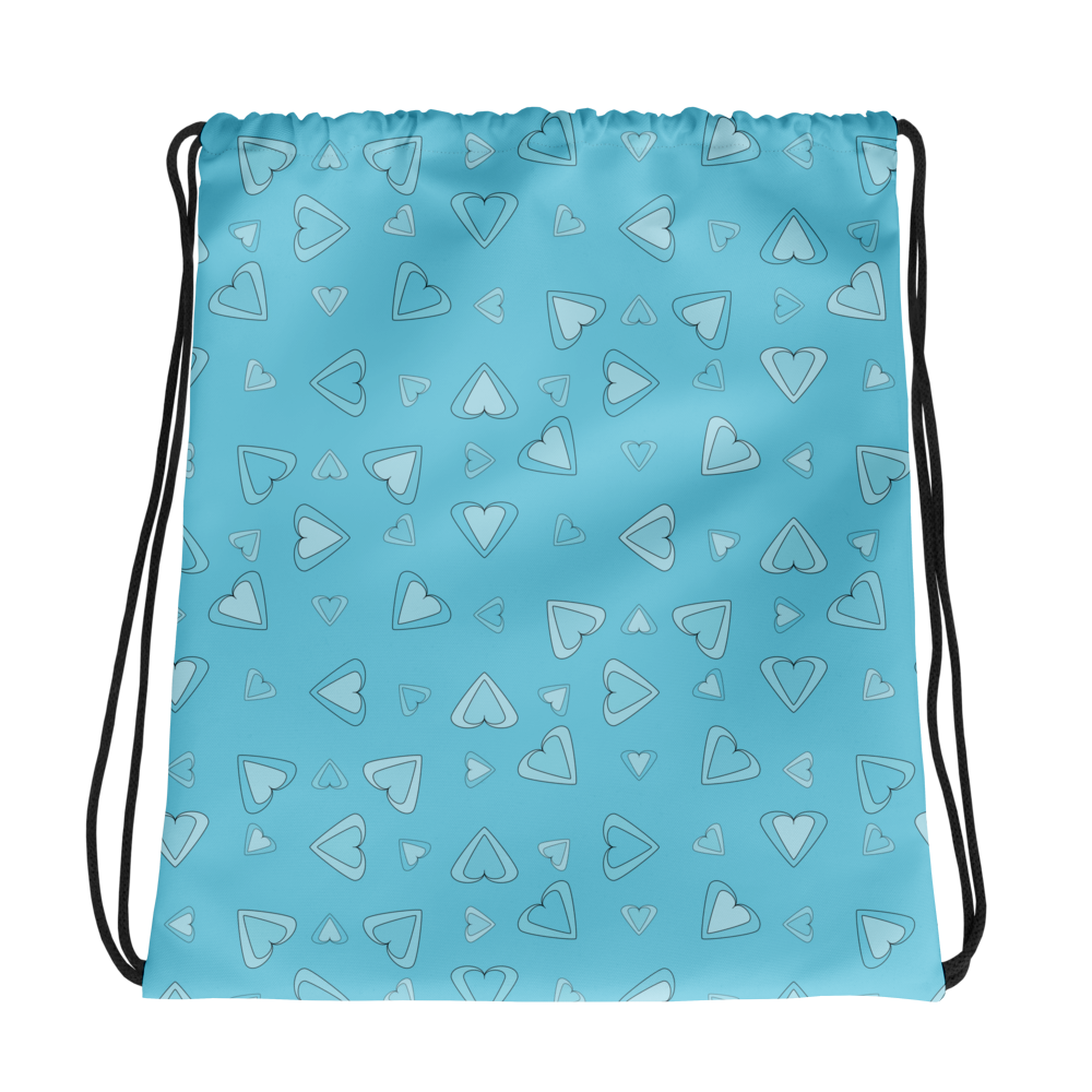 Rainbow Of Hearts | Batch 01 | Seamless Patterns | All-Over Print Drawstring Bag - #12