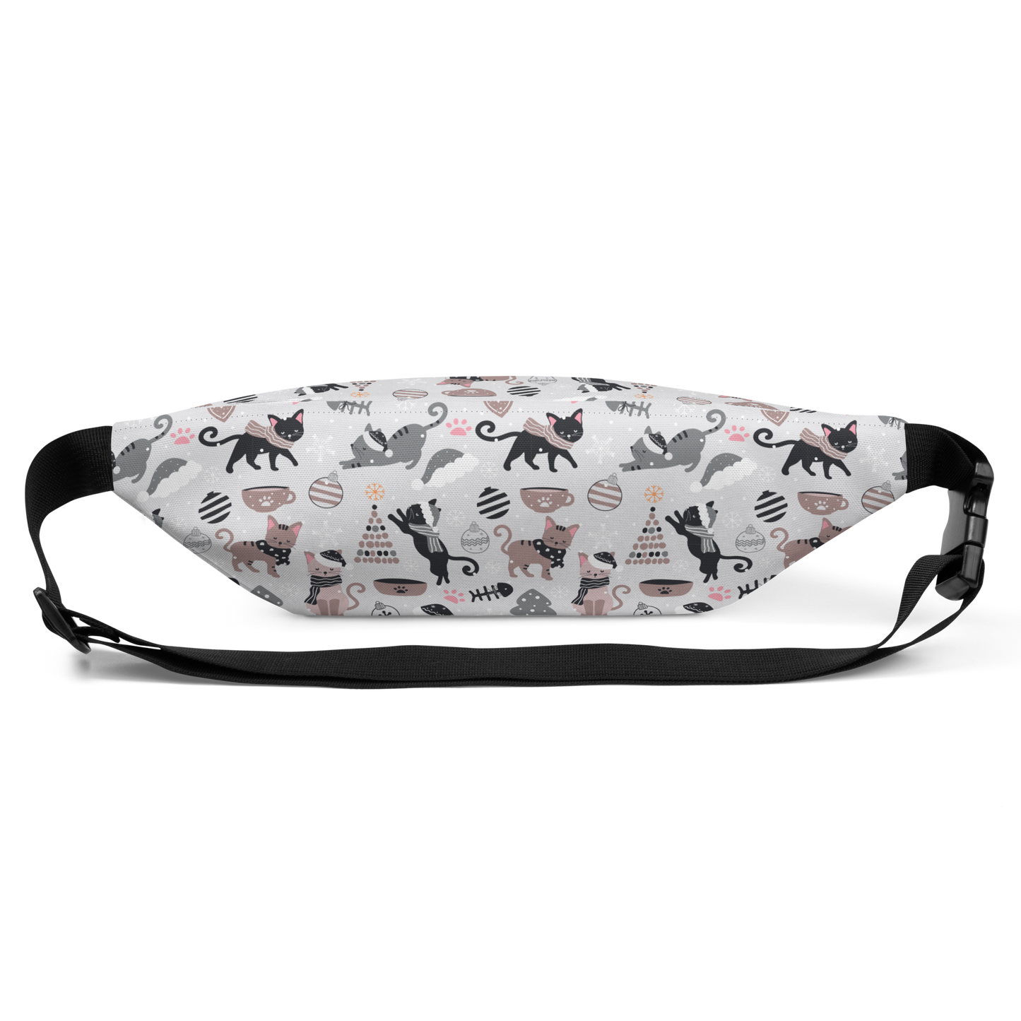 Winter Christmas Cat | Seamless Patterns | All-Over Print Fanny Pack - #6