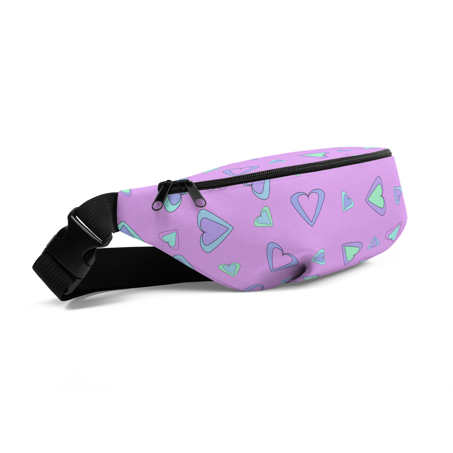 Rainbow Of Hearts | Batch 01 | Seamless Patterns | All-Over Print Fanny Pack - #5