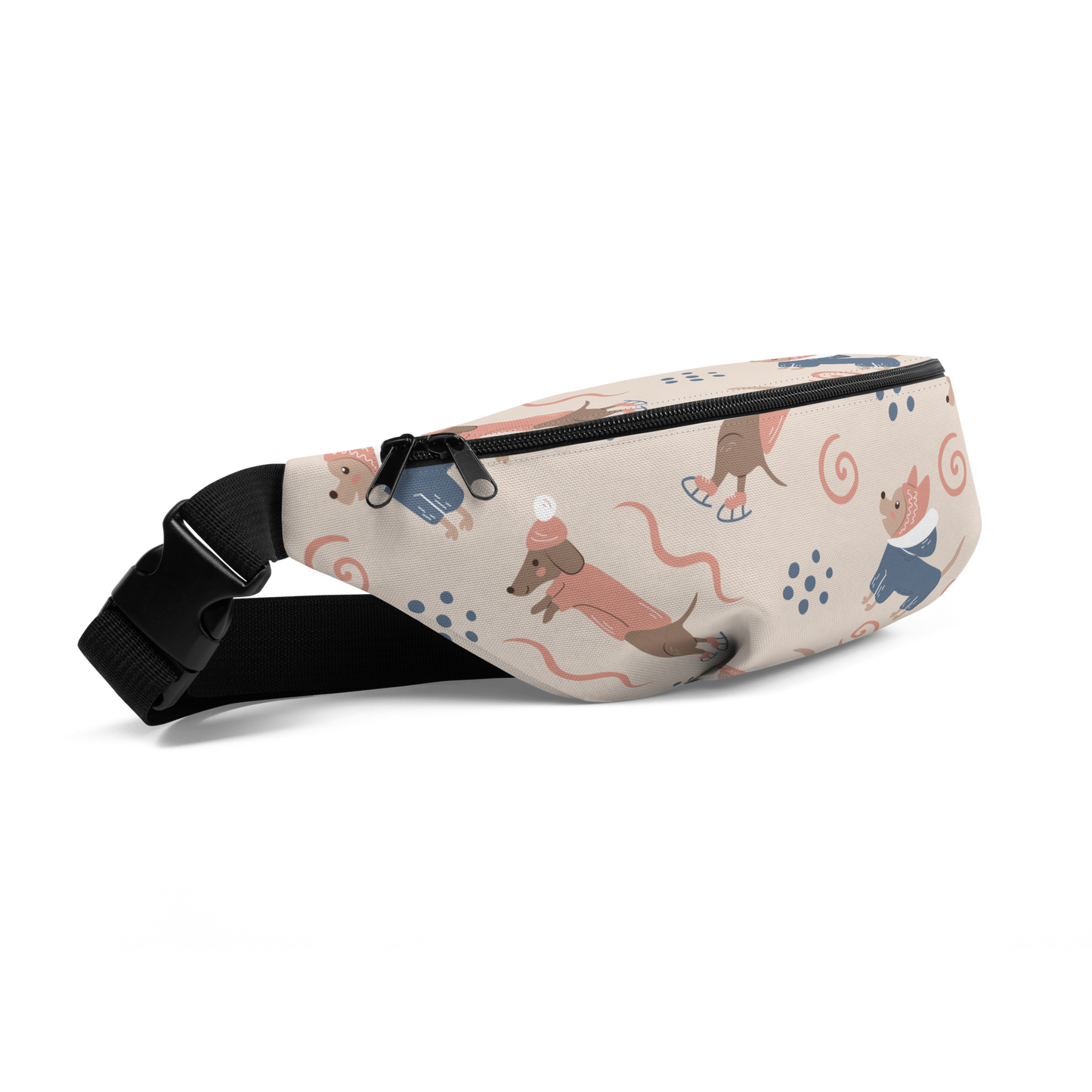 Cozy Dogs | Seamless Patterns | All-Over Print Fanny Pack - #12