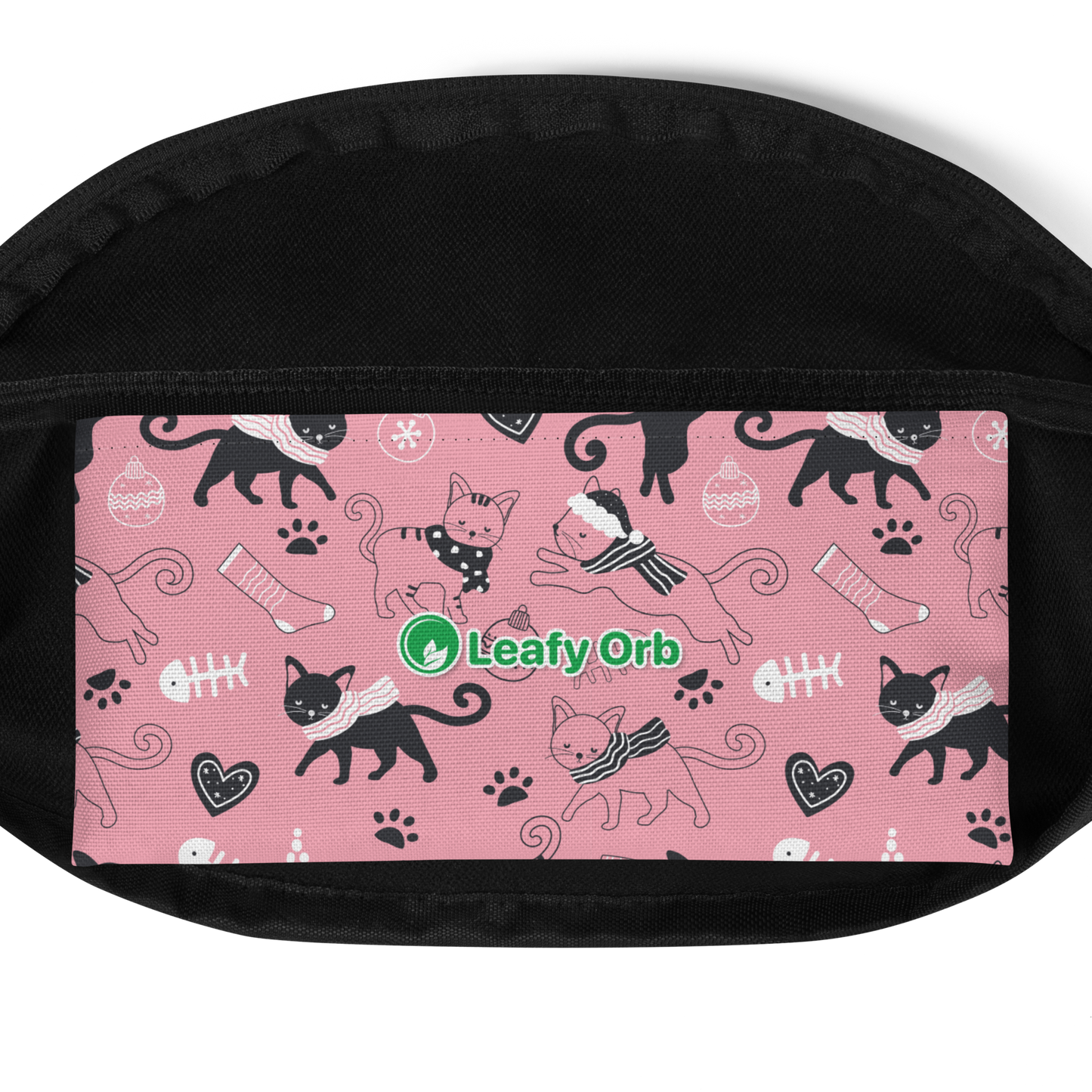 Winter Christmas Cat | Seamless Patterns | All-Over Print Fanny Pack - #2