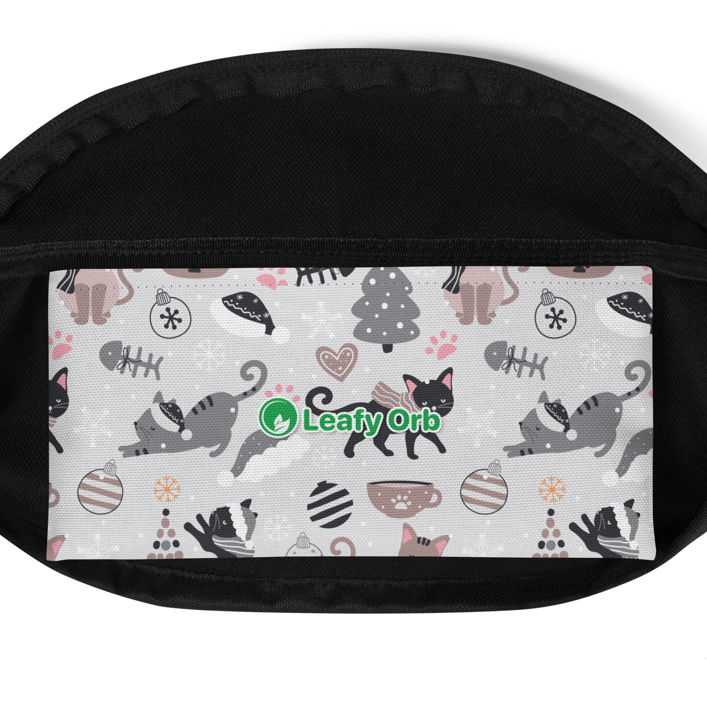 Winter Christmas Cat | Seamless Patterns | All-Over Print Fanny Pack - #6
