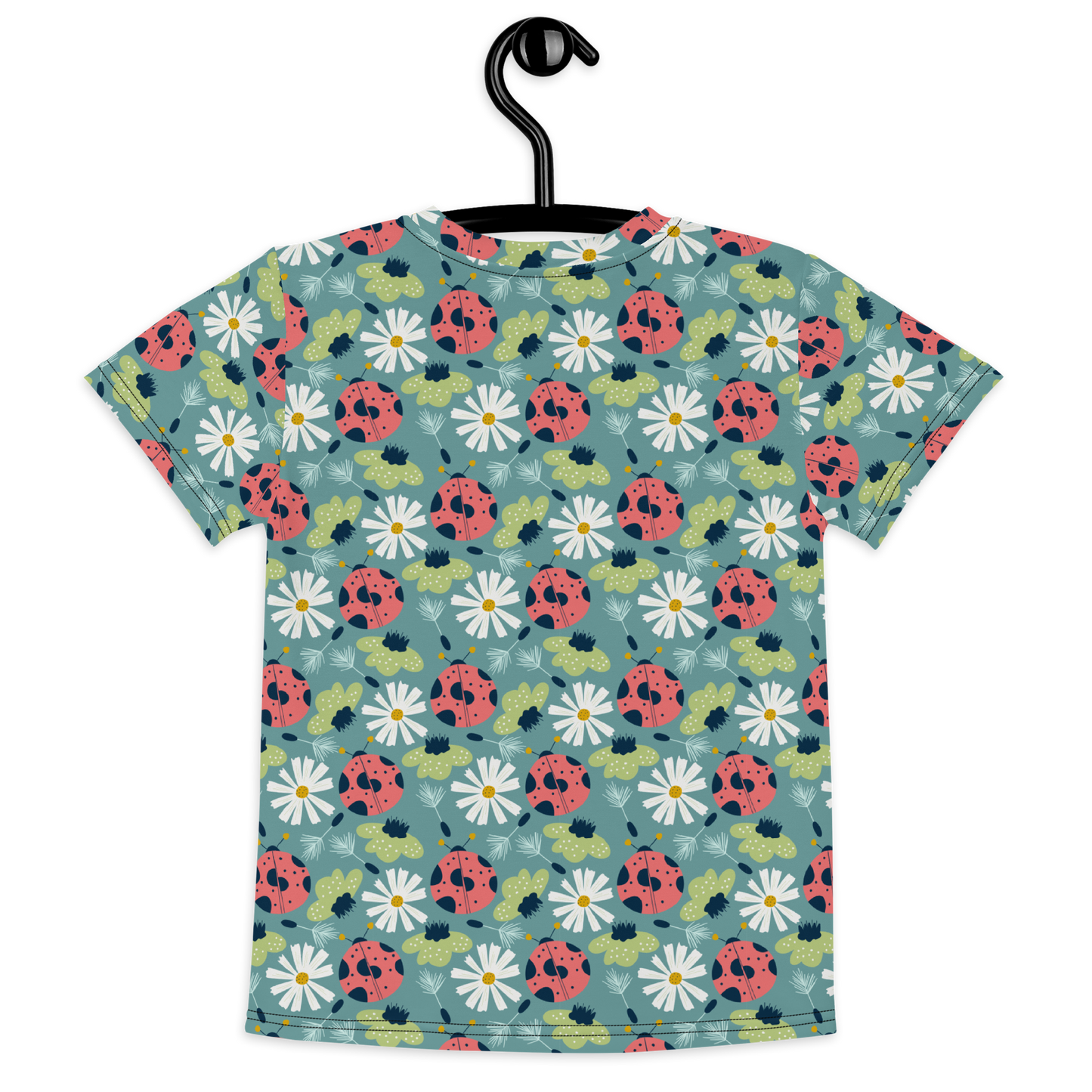 Scandinavian Spring Floral | Seamless Patterns | All-Over Print Kids Crew Neck T-Shirt - #2