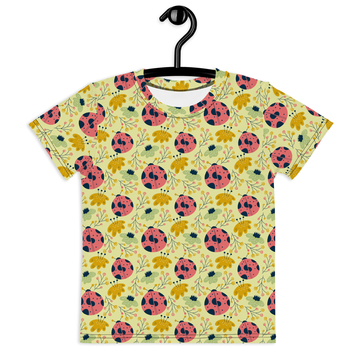 Scandinavian Spring Floral | Seamless Patterns | All-Over Print Kids Crew Neck T-Shirt - #9