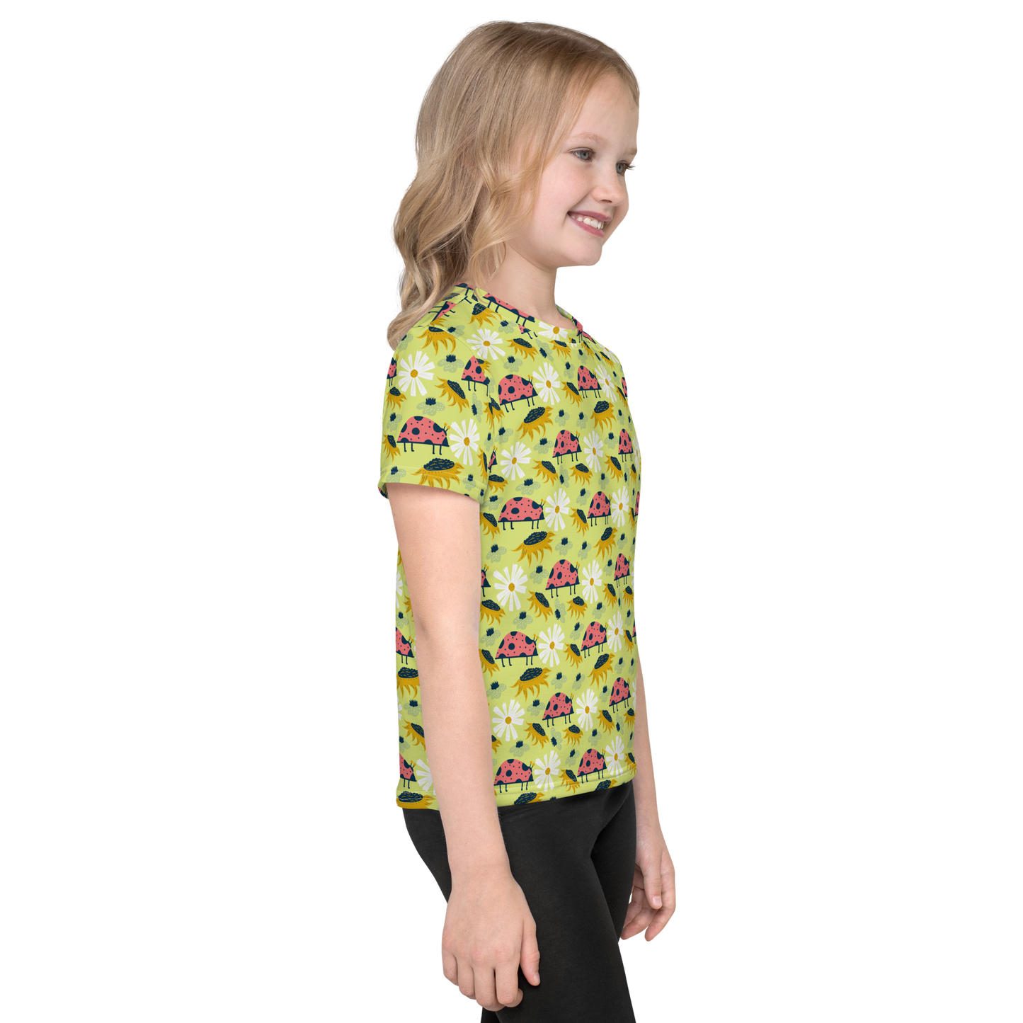 Scandinavian Spring Floral | Seamless Patterns | All-Over Print Kids Crew Neck T-Shirt - #6