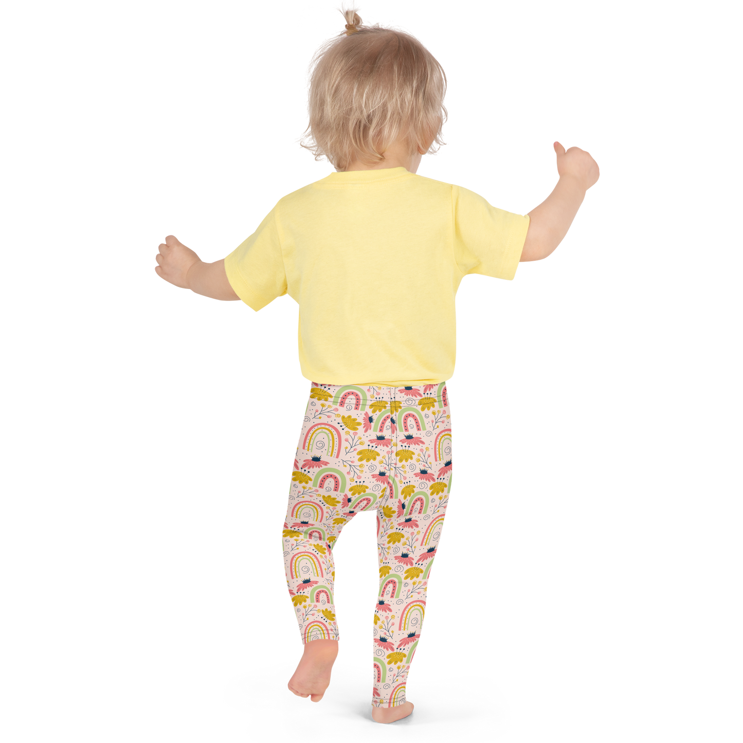 Scandinavian Spring Floral | Seamless Patterns | All-Over Print Kids Leggings - #7