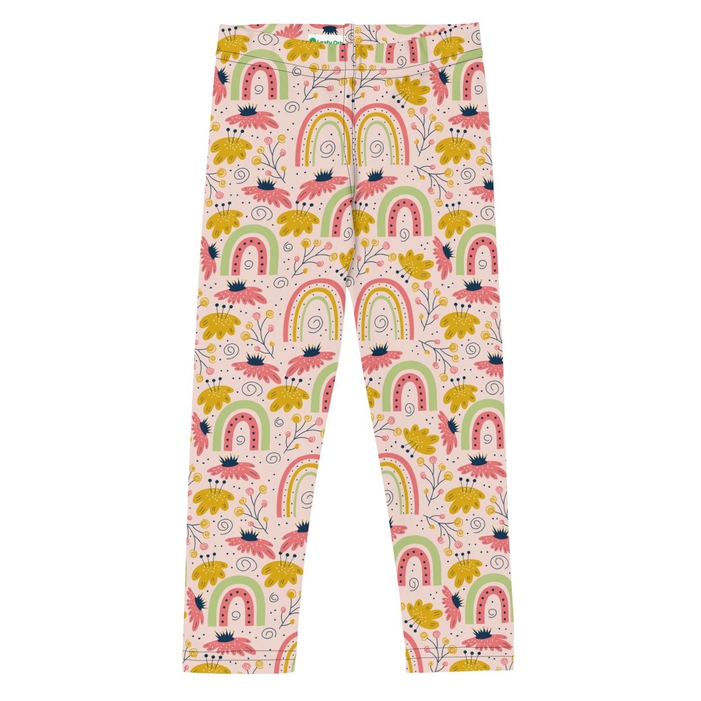 Scandinavian Spring Floral | Seamless Patterns | All-Over Print Kids Leggings - #7