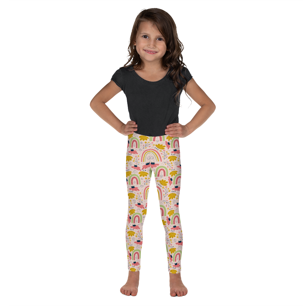 Scandinavian Spring Floral | Seamless Patterns | All-Over Print Kids Leggings - #7