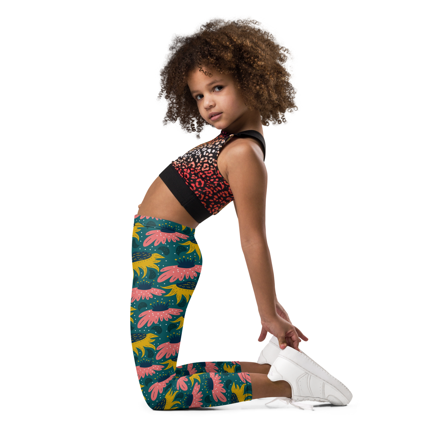 Scandinavian Spring Floral | Seamless Patterns | All-Over Print Kids Leggings - #8