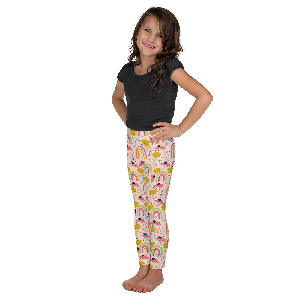 Scandinavian Spring Floral | Seamless Patterns | All-Over Print Kids Leggings - #7