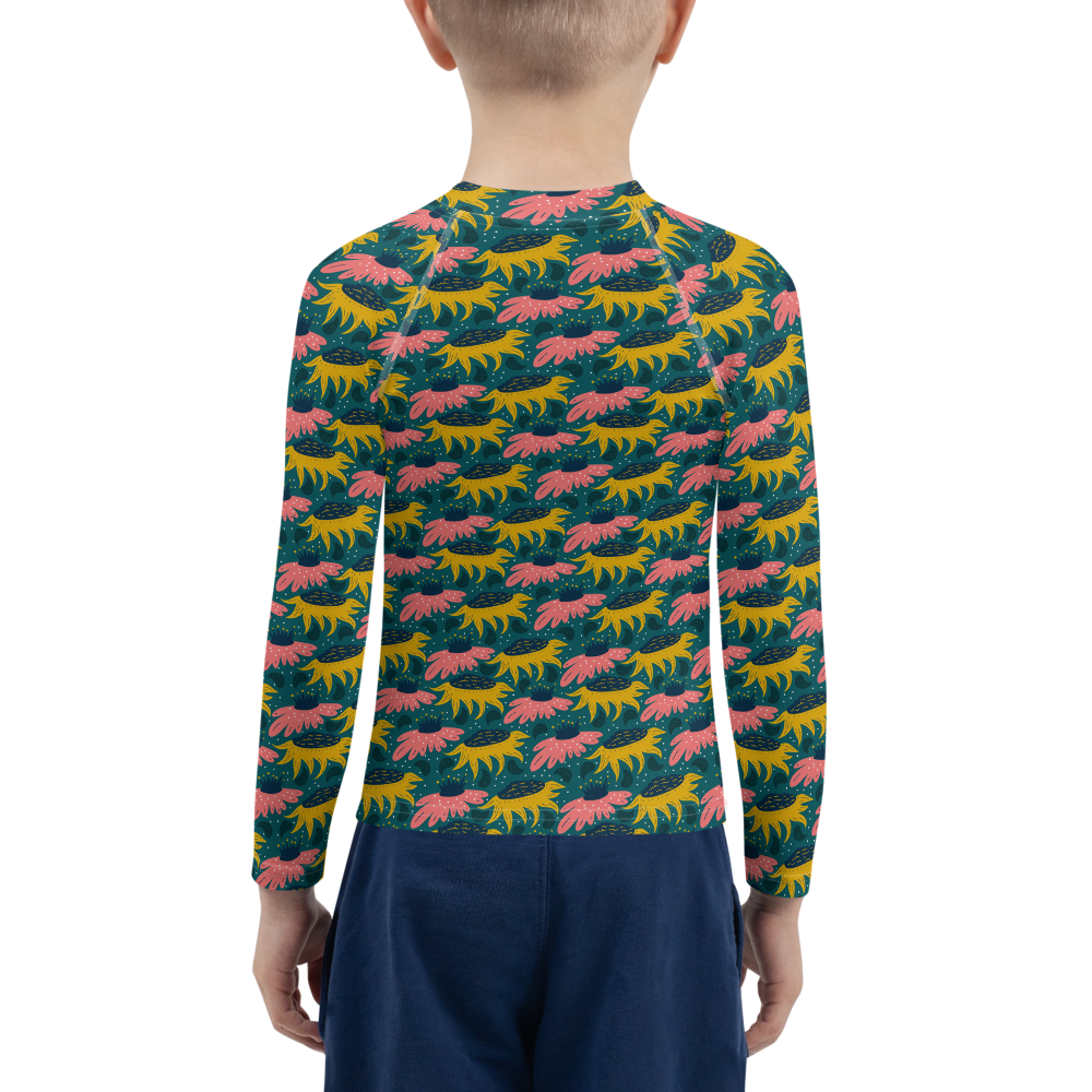 Scandinavian Spring Floral | Seamless Patterns | All-Over Print Kids Rash Guard - #8