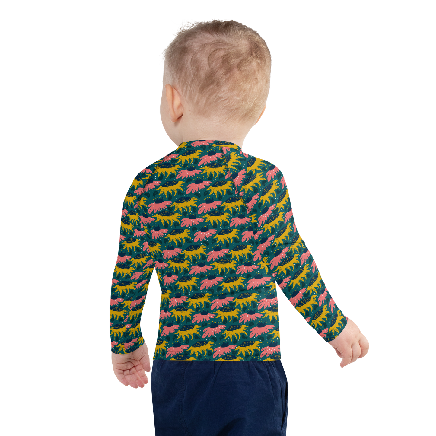 Scandinavian Spring Floral | Seamless Patterns | All-Over Print Kids Rash Guard - #8