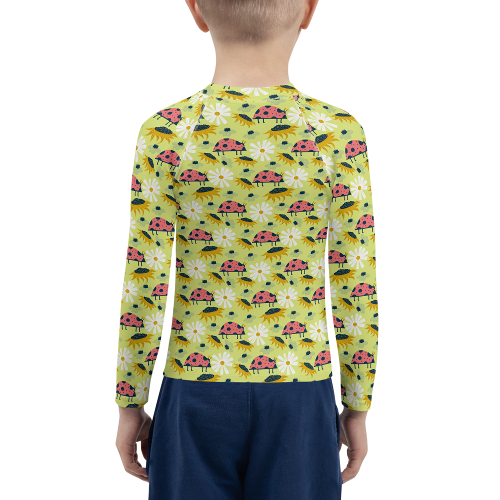 Scandinavian Spring Floral | Seamless Patterns | All-Over Print Kids Rash Guard - #6