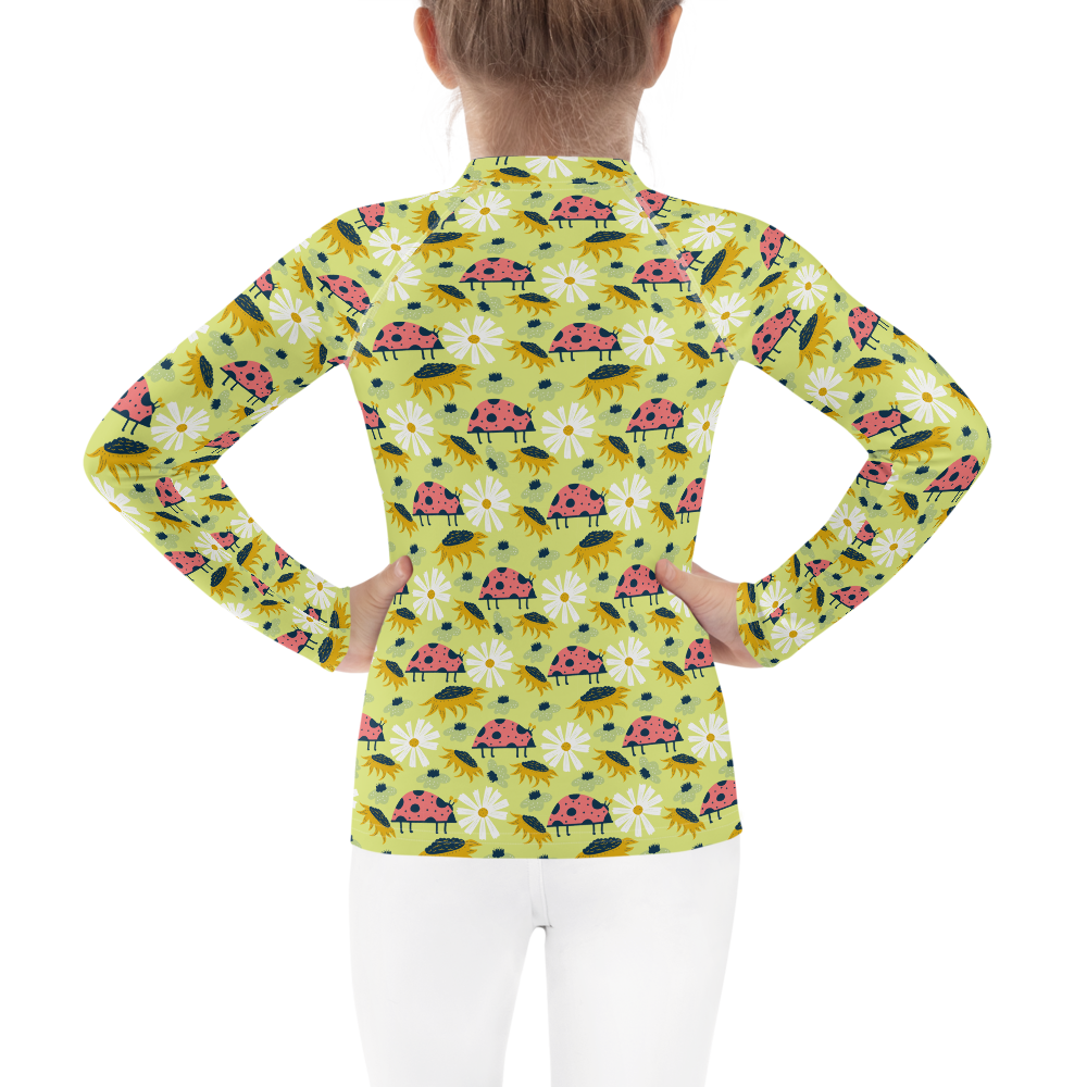 Scandinavian Spring Floral | Seamless Patterns | All-Over Print Kids Rash Guard - #6