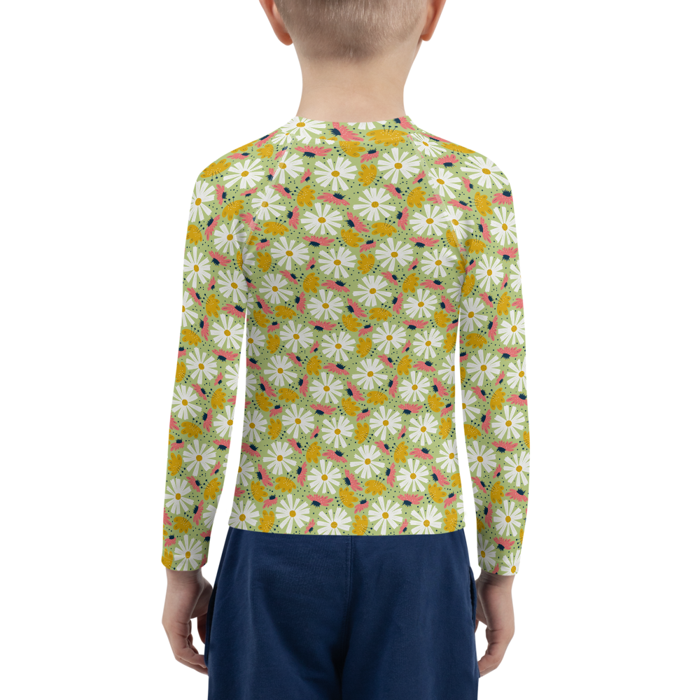 Scandinavian Spring Floral | Seamless Patterns | All-Over Print Kids Rash Guard - #4