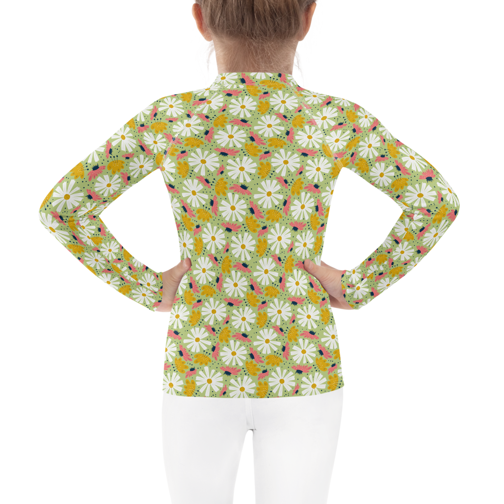 Scandinavian Spring Floral | Seamless Patterns | All-Over Print Kids Rash Guard - #4