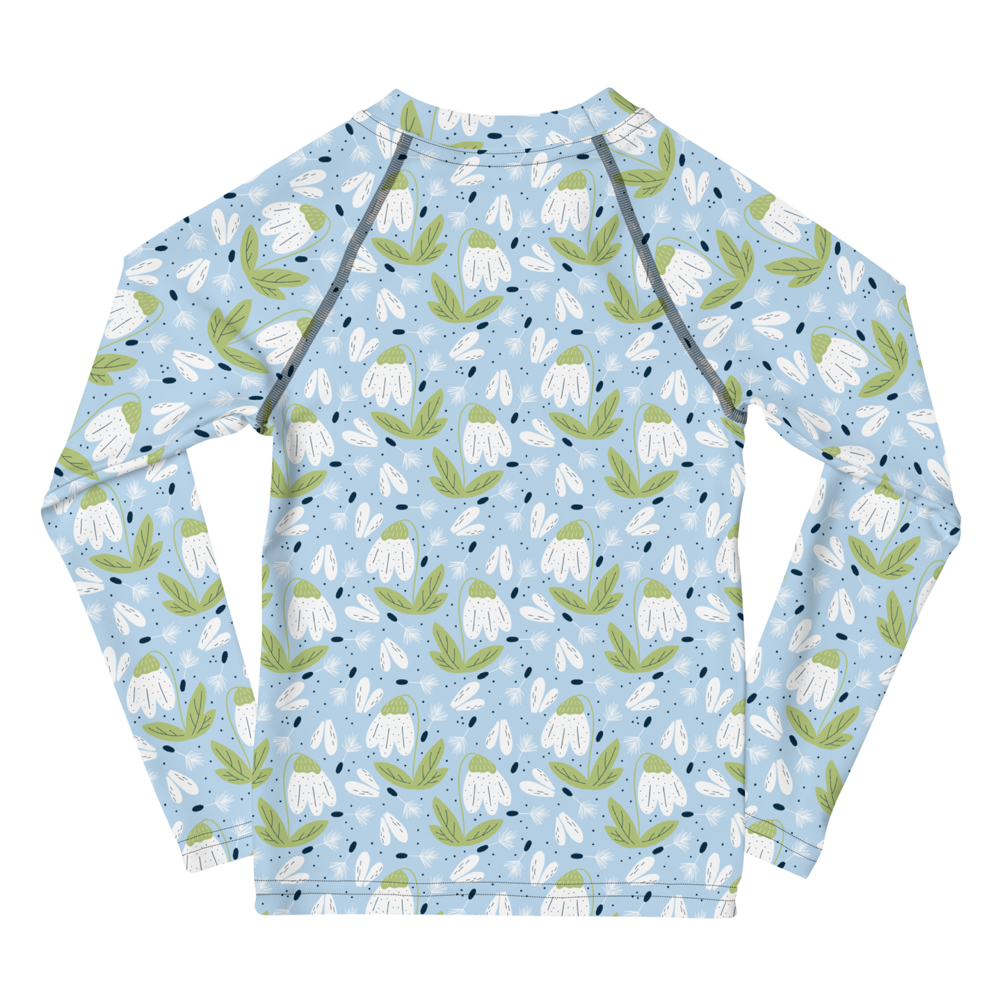 Scandinavian Spring Floral | Seamless Patterns | All-Over Print Kids Rash Guard - #3