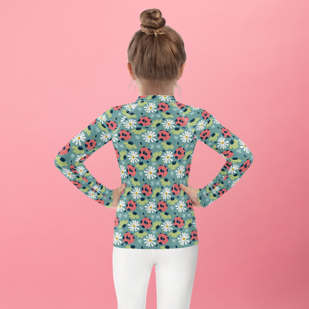 Scandinavian Spring Floral | Seamless Patterns | All-Over Print Kids Rash Guard - #2