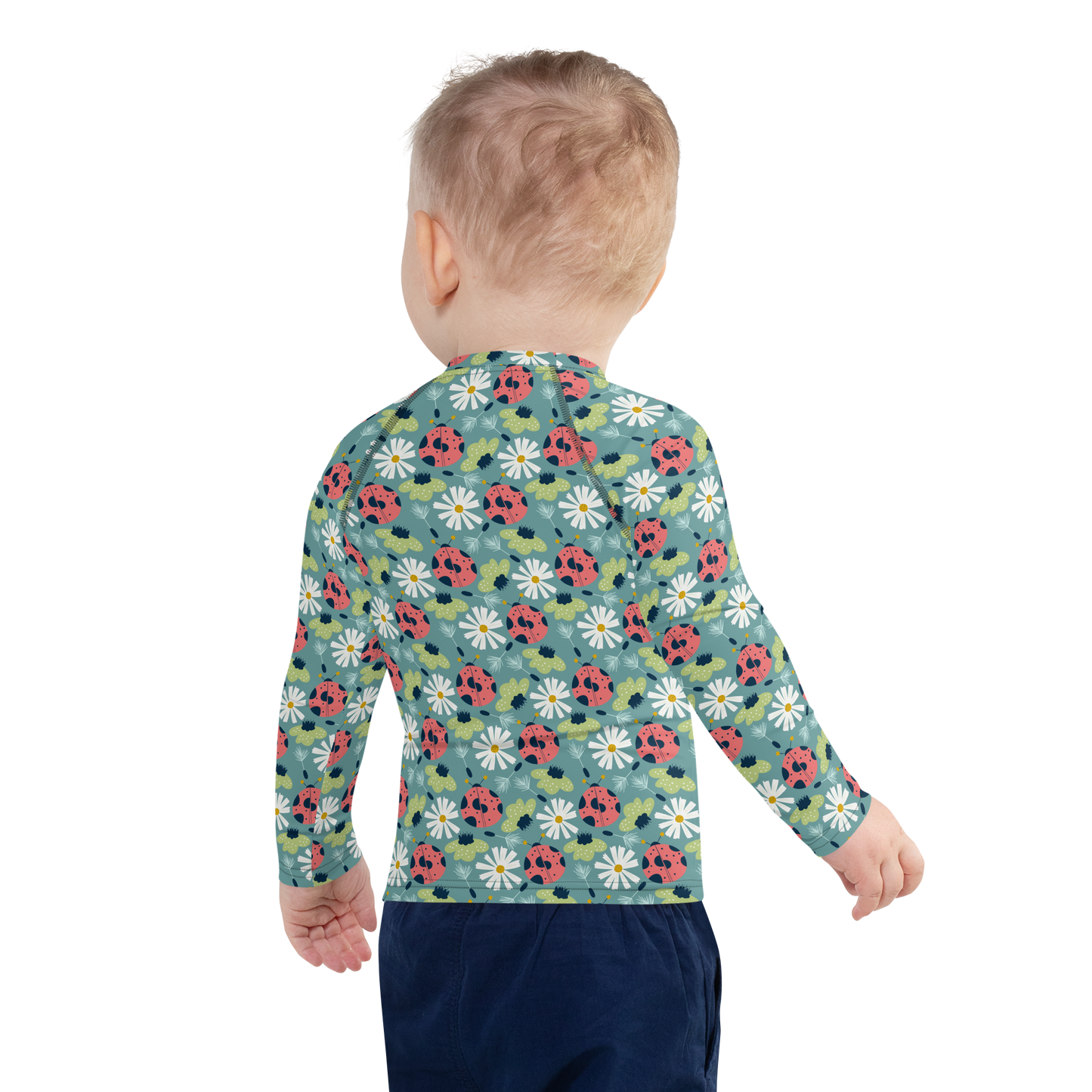 Scandinavian Spring Floral | Seamless Patterns | All-Over Print Kids Rash Guard - #2