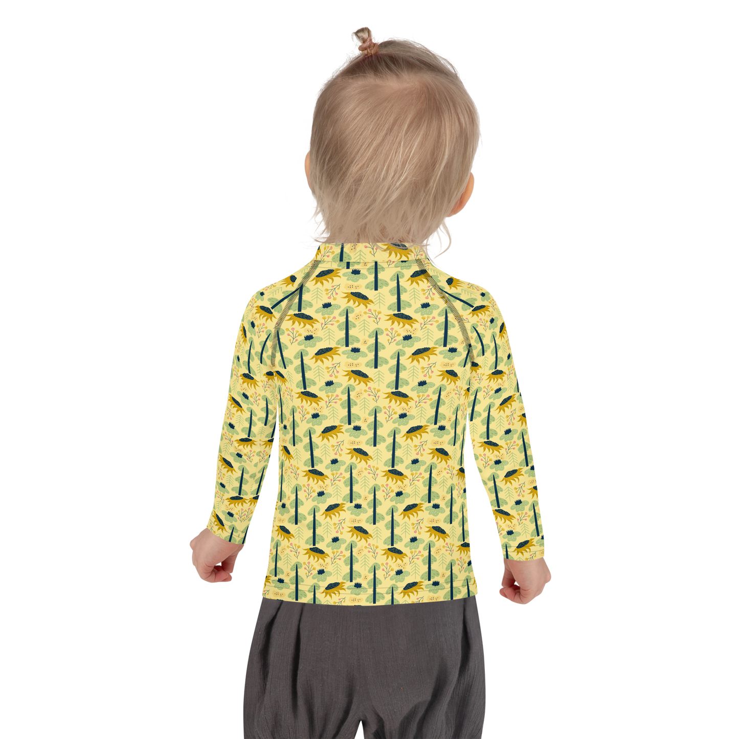 Scandinavian Spring Floral | Seamless Patterns | All-Over Print Kids Rash Guard - #1