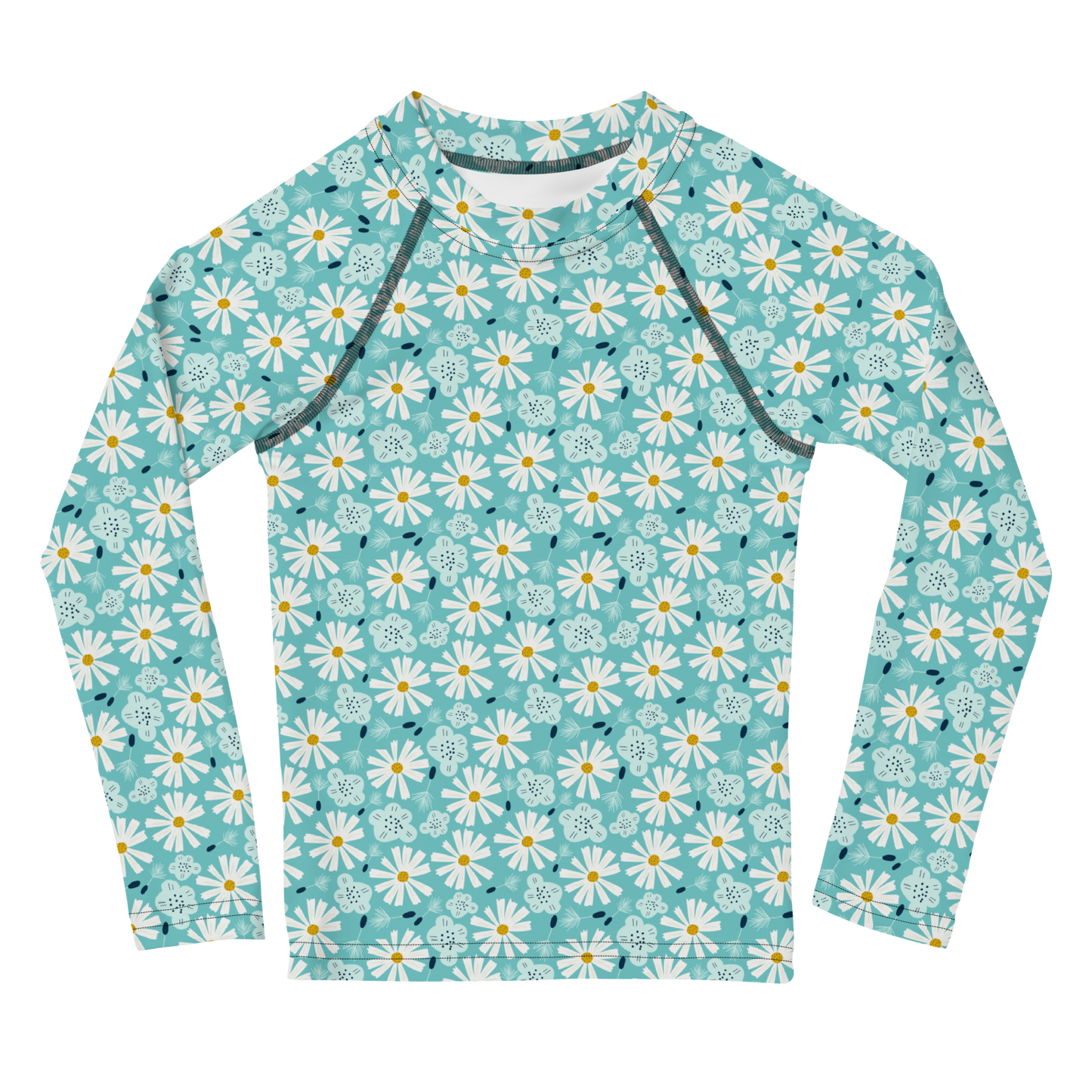 Scandinavian Spring Floral | Seamless Patterns | All-Over Print Kids Rash Guard - #10