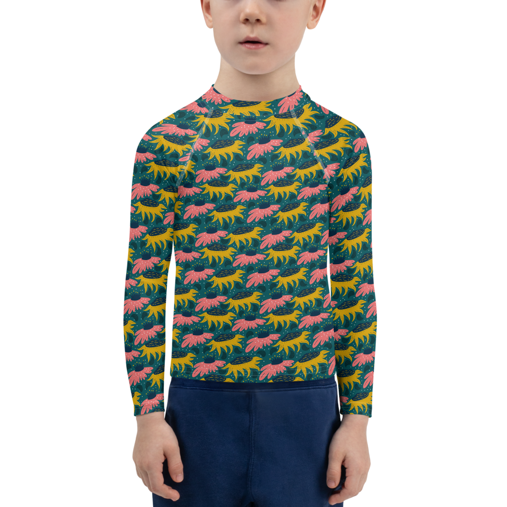 Scandinavian Spring Floral | Seamless Patterns | All-Over Print Kids Rash Guard - #8