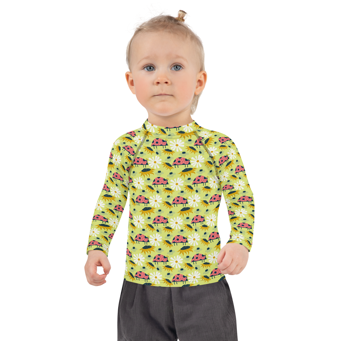 Scandinavian Spring Floral | Seamless Patterns | All-Over Print Kids Rash Guard - #6