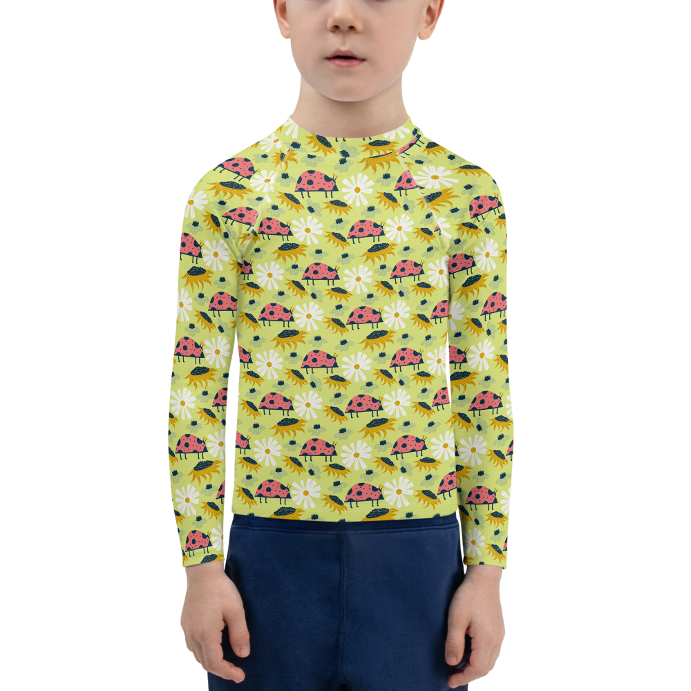 Scandinavian Spring Floral | Seamless Patterns | All-Over Print Kids Rash Guard - #6