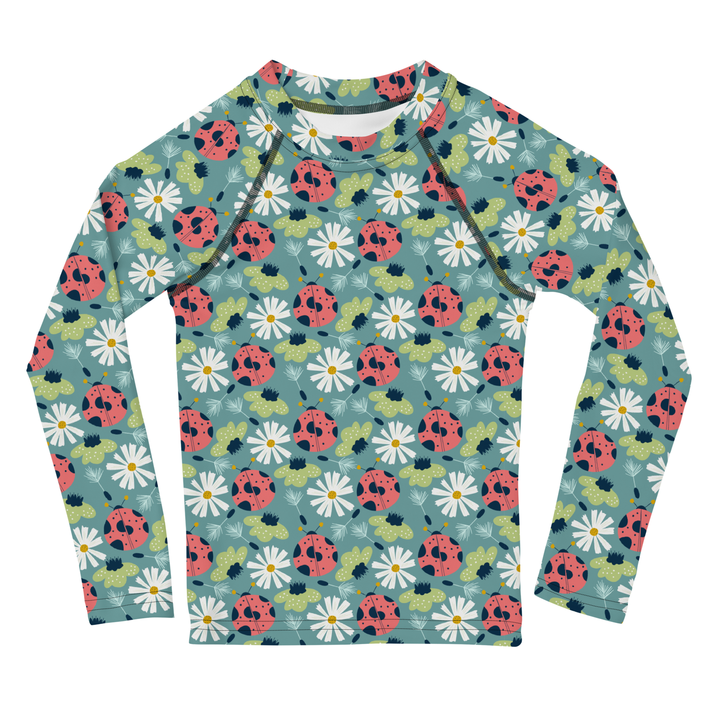 Scandinavian Spring Floral | Seamless Patterns | All-Over Print Kids Rash Guard - #2