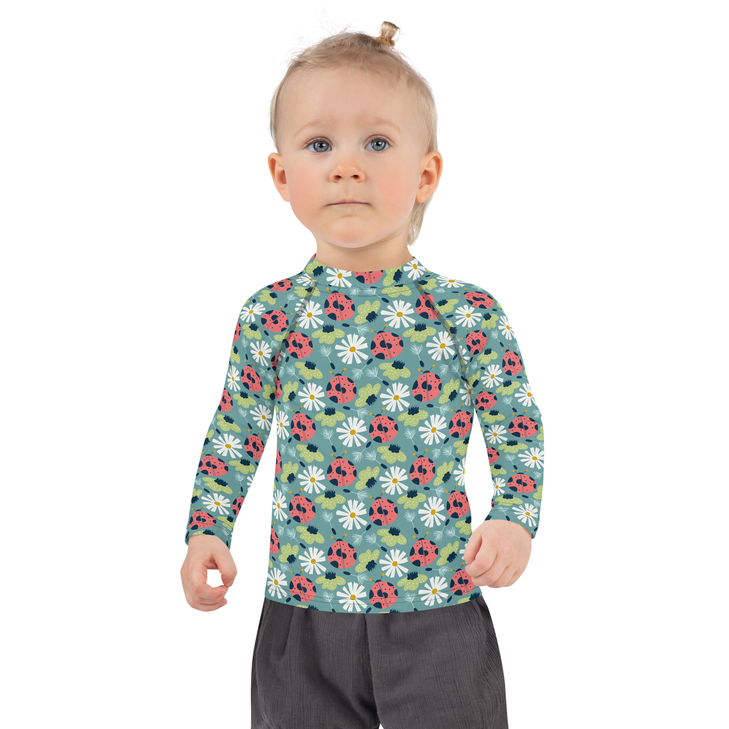 Scandinavian Spring Floral | Seamless Patterns | All-Over Print Kids Rash Guard - #2