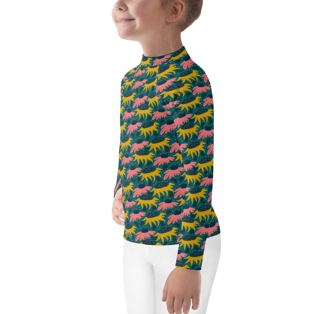 Scandinavian Spring Floral | Seamless Patterns | All-Over Print Kids Rash Guard - #8