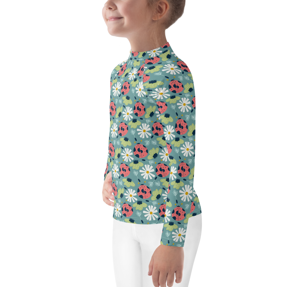 Scandinavian Spring Floral | Seamless Patterns | All-Over Print Kids Rash Guard - #2