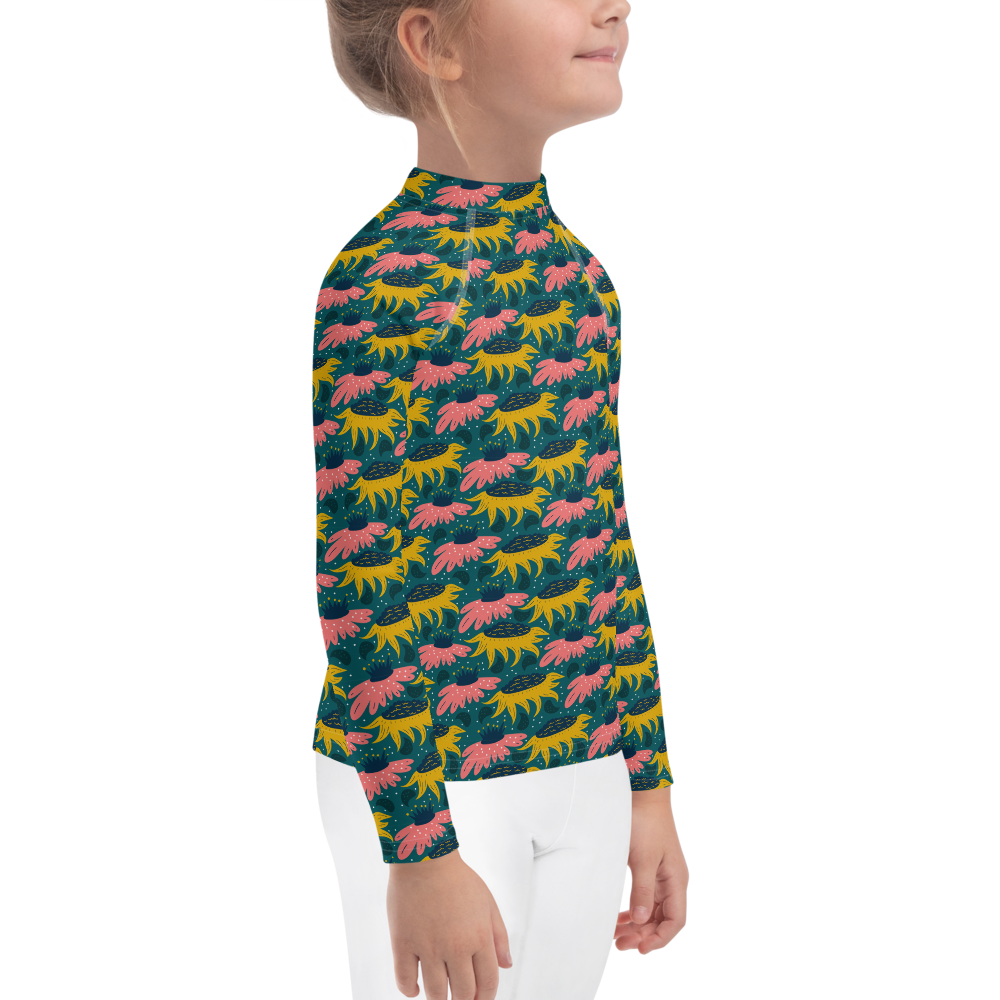 Scandinavian Spring Floral | Seamless Patterns | All-Over Print Kids Rash Guard - #8