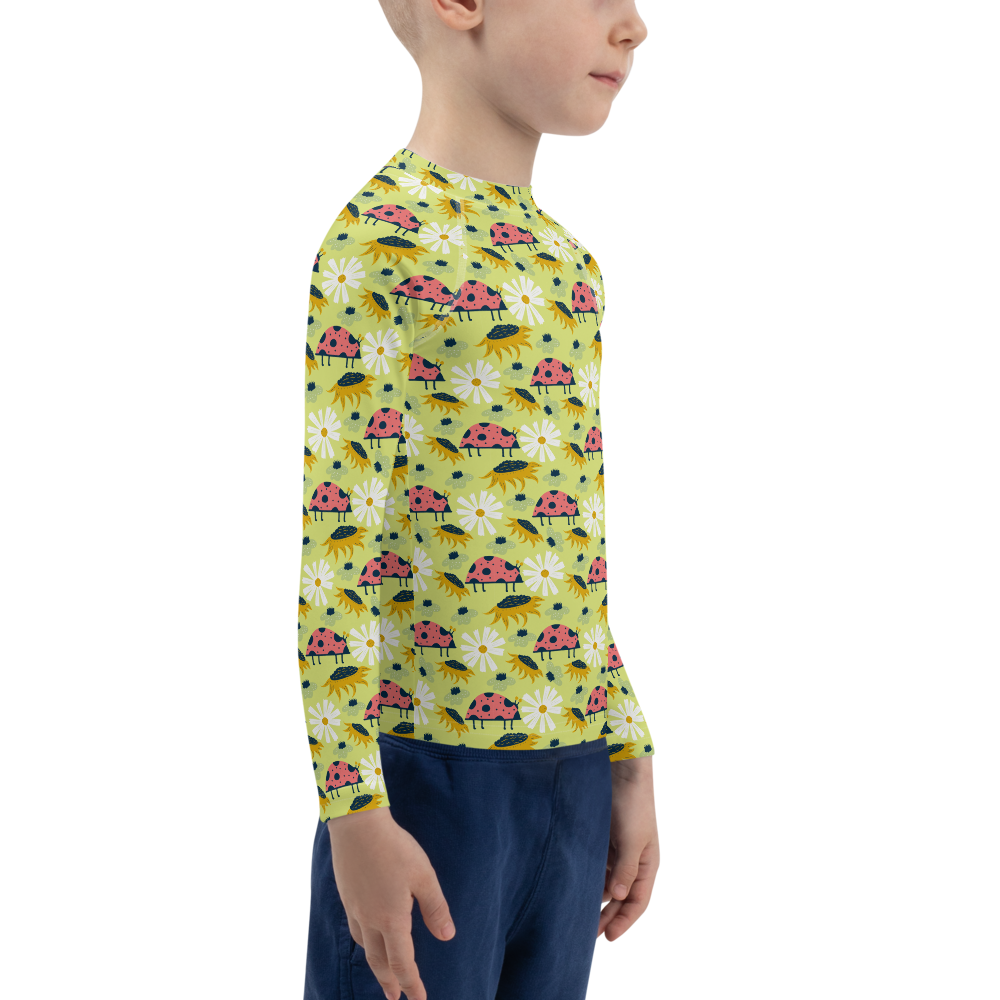 Scandinavian Spring Floral | Seamless Patterns | All-Over Print Kids Rash Guard - #6