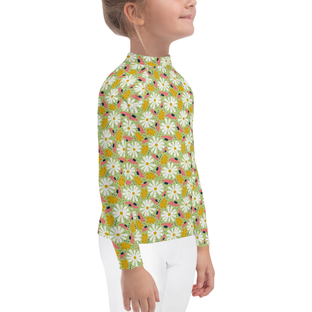 Scandinavian Spring Floral | Seamless Patterns | All-Over Print Kids Rash Guard - #4