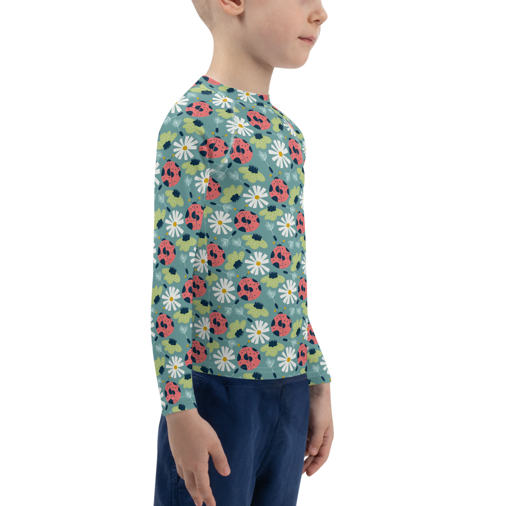 Scandinavian Spring Floral | Seamless Patterns | All-Over Print Kids Rash Guard - #2