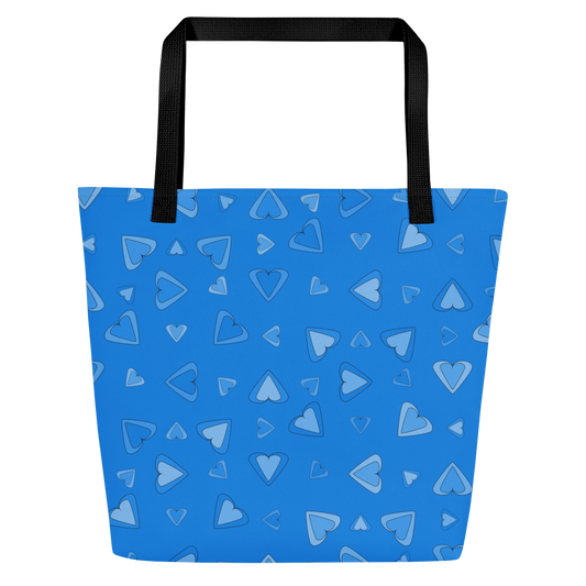 Rainbow Of Hearts | Batch 01 | Seamless Patterns | All-Over Print Large Tote Bag w/ Pocket - #2