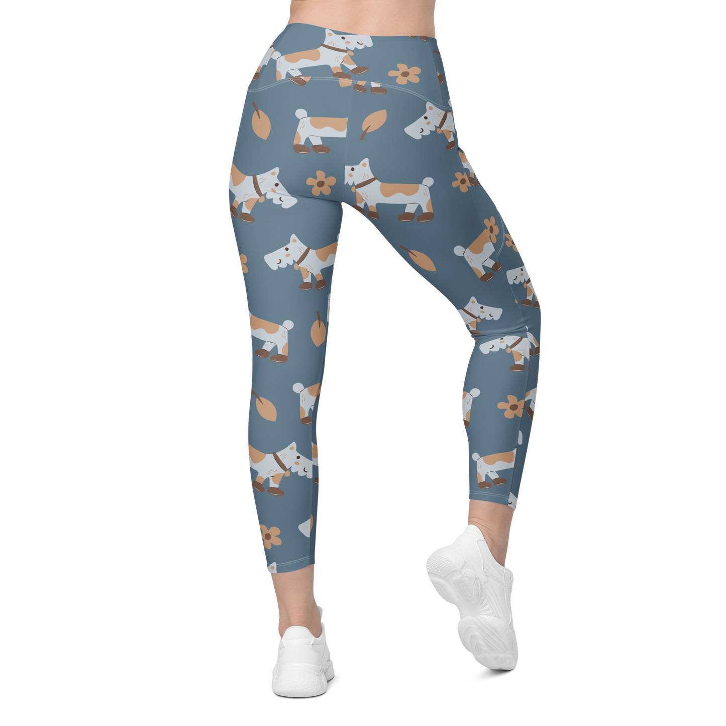 Cozy Dogs | Seamless Patterns | All-Over Print Leggings with Pockets - #2