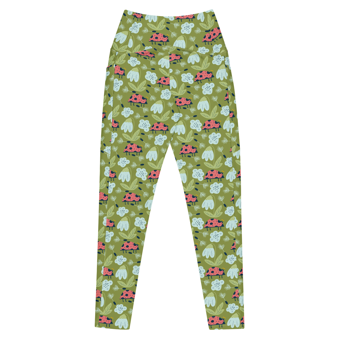 Scandinavian Spring Floral | Seamless Patterns | All-Over Print Leggings with Pockets - #5