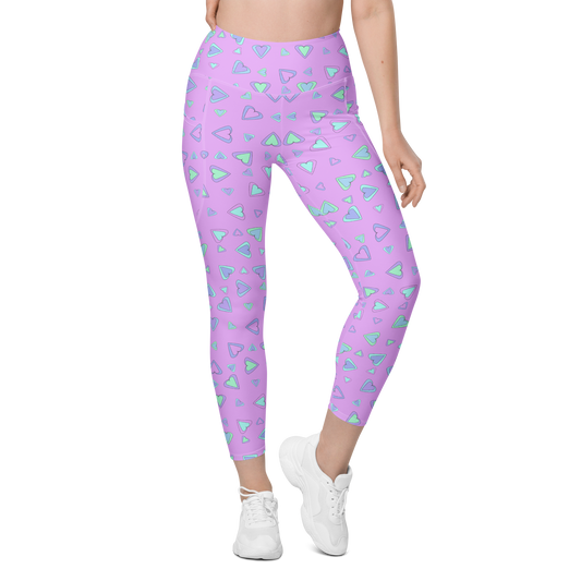 Rainbow Of Hearts | Batch 01 | Seamless Patterns | All-Over Print Leggings with Pockets - #5