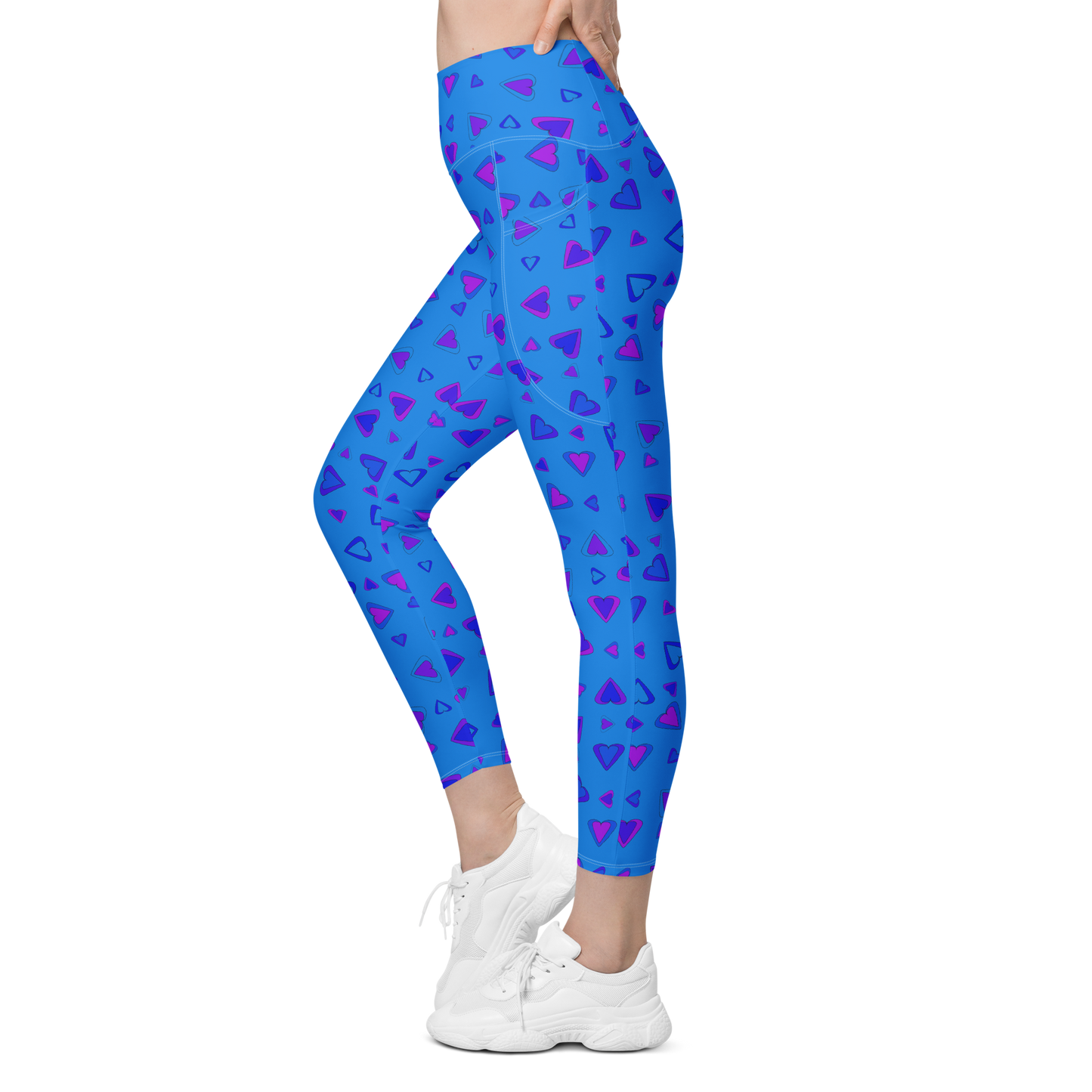 Rainbow Of Hearts | Batch 01 | Seamless Patterns | All-Over Print Leggings with Pockets - #10