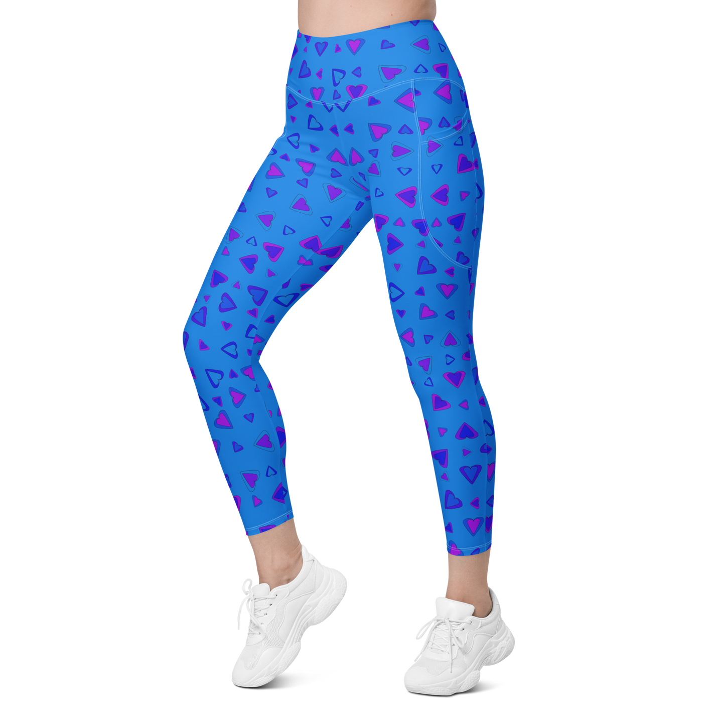 Rainbow Of Hearts | Batch 01 | Seamless Patterns | All-Over Print Leggings with Pockets - #10