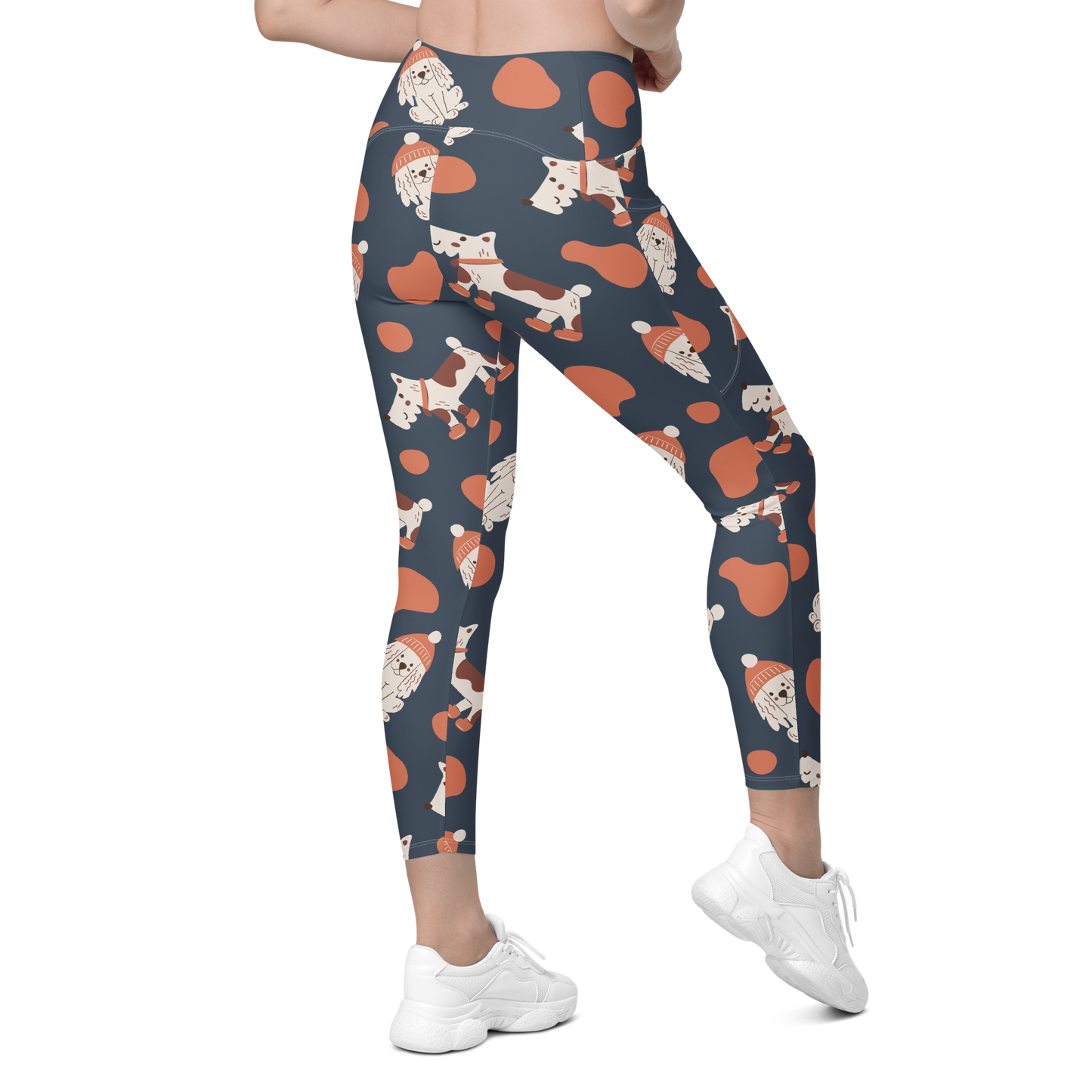 Cozy Dogs | Seamless Patterns | All-Over Print Leggings with Pockets - #5