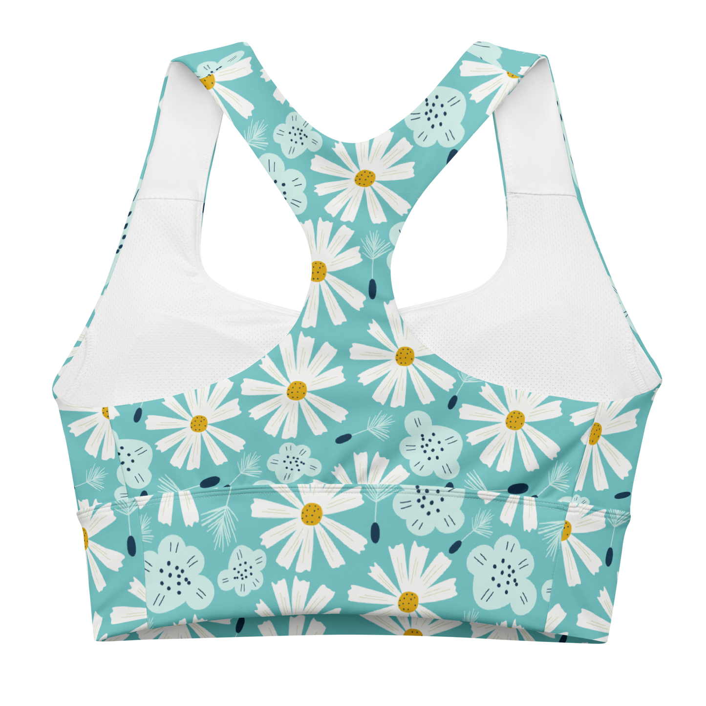 Scandinavian Spring Floral | Seamless Patterns | All-Over Print Longline Sports Bra - #10